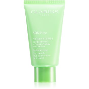 Clarins SOS Pure Rebalancing Clay Mask mască cu argilă pentru piele mixta spre grasa - imagine 2
